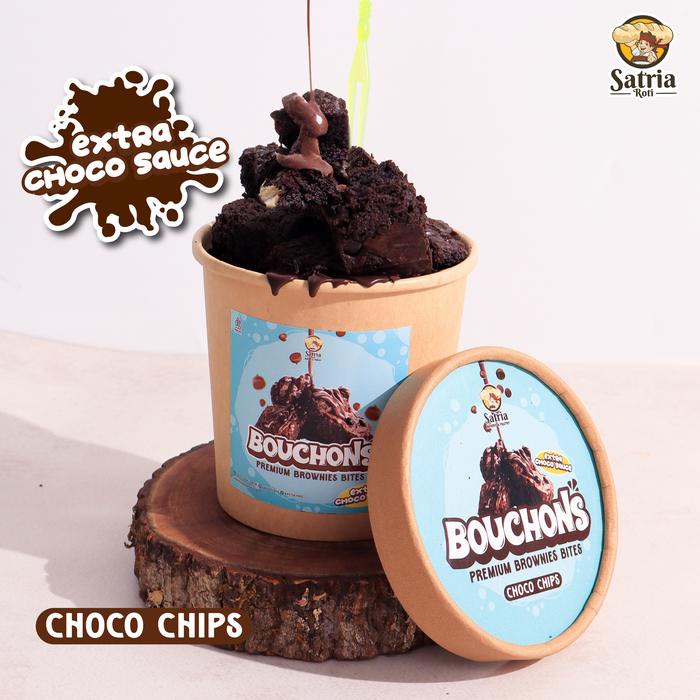 

[ 1 PCS ] Bouchons Satria Roti / Brownies Bites premium saus chocolate / Choco Chips Camilan Premium