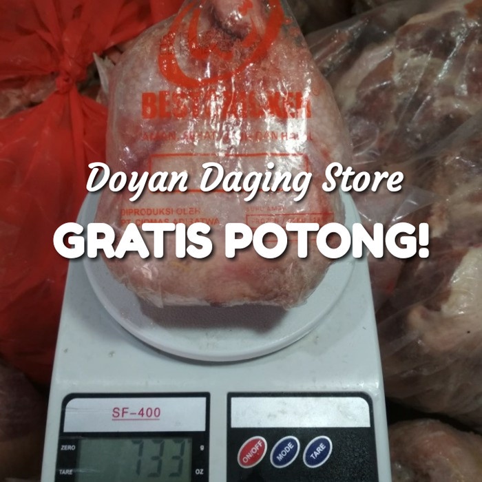 

HJK Daging Ayam Broiler Karkas Frozen utuh 0,7 - 0,8 / 7ons - 8ons