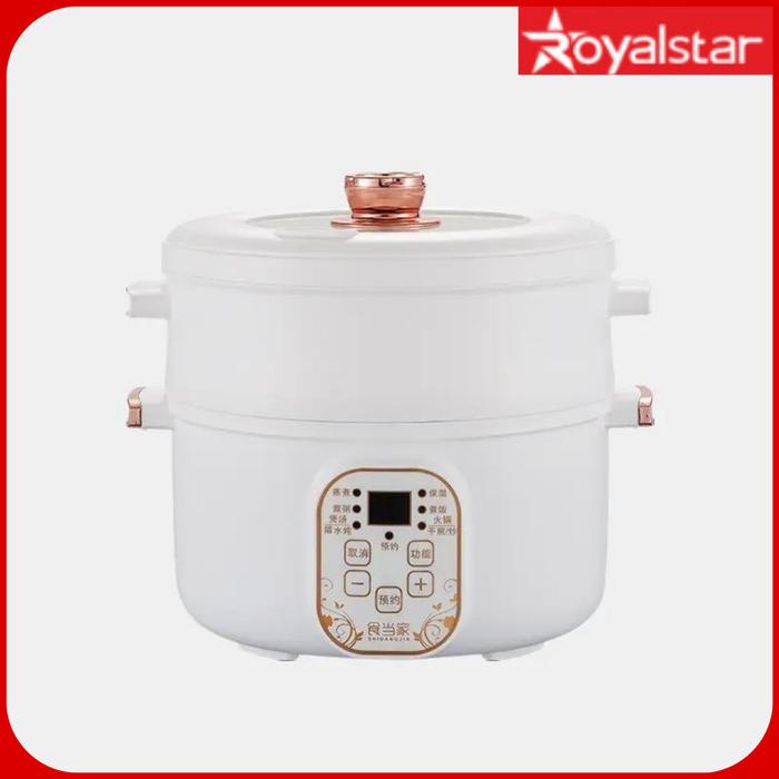 Royalstar Panci Listrik Steamer Kukusan 2 Tingkat Serbaguna Kukusan Bapao Dimsum Multifungsi - Asli