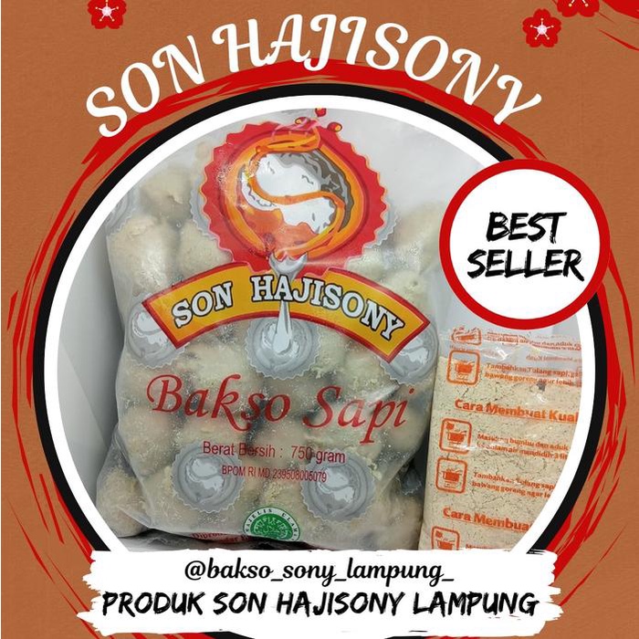 

Bakso Frozen Son Hajisony Lampung+ Bumbu Kuah