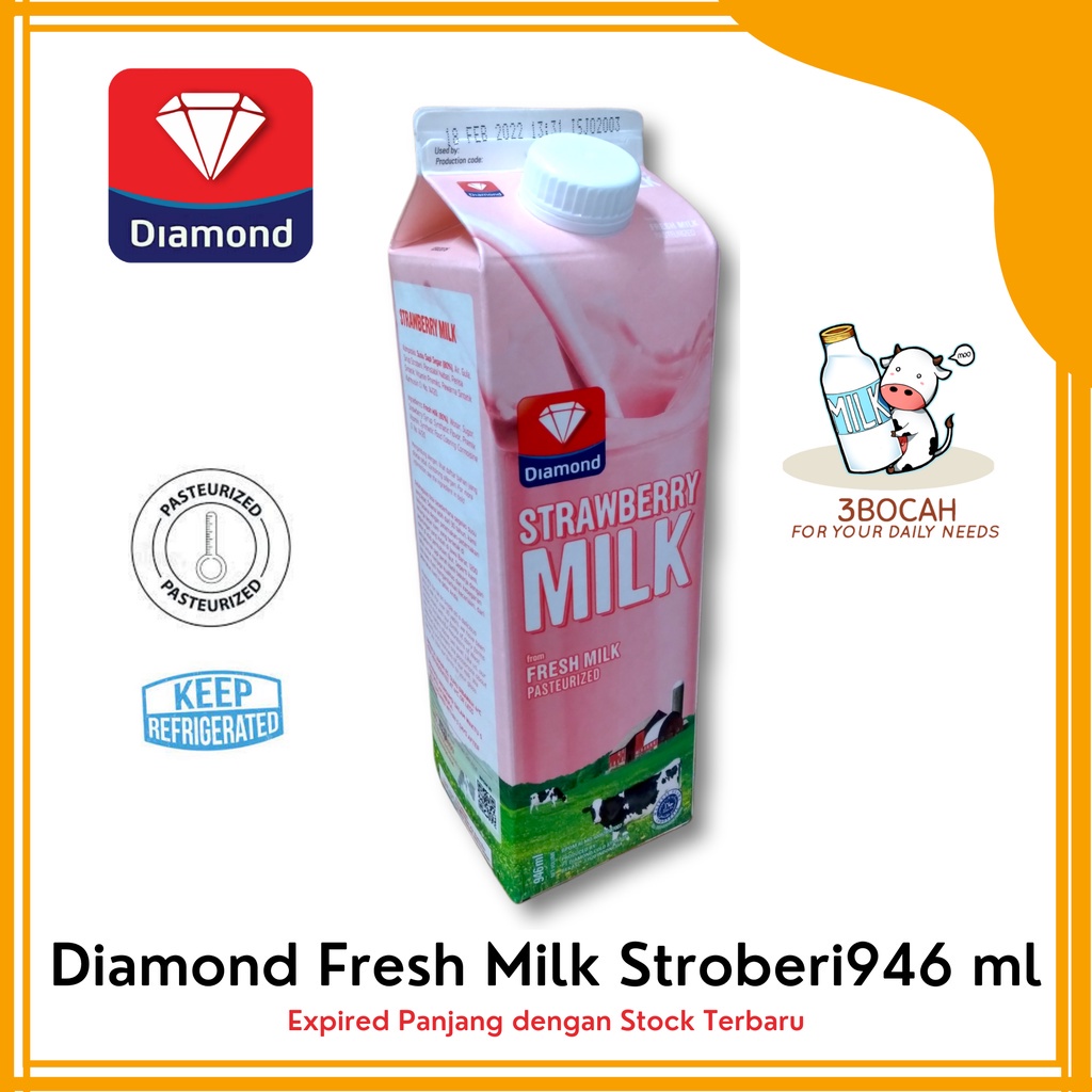 

Diamond Fresh Milk 946 ml - Strawberry