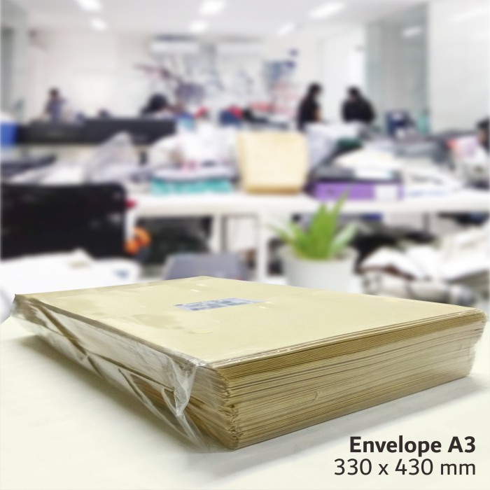 

AMPLOP COKLAT ENVELOPE A3 330X430MM ISI 100 OFFICE KING BY SINGA