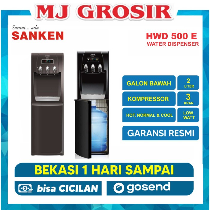 Promo Water Dispenser Sanken Hwd C 500 E Hwdc500E Hot & Cool