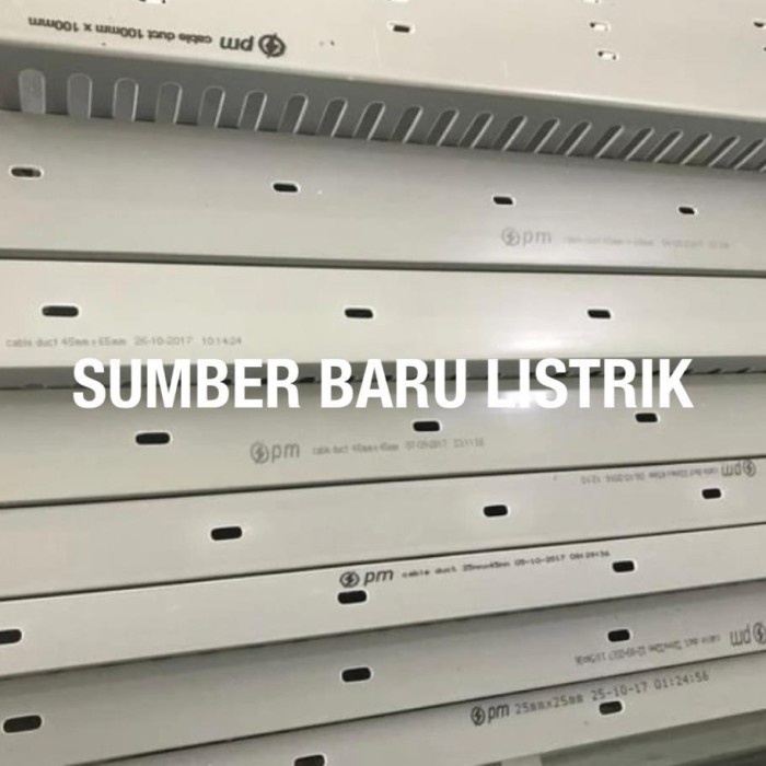 KABEL DUCT / CABLE DUCT / WIRING DUCT 100X70 LUBANG ABU PM