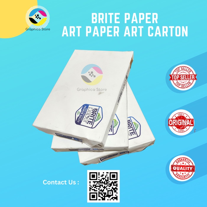 Kertas ART PAPER ART CARTON A3+ Kertas Potongan Pabrik BRITE PAPER
