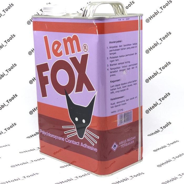 

SALE TERBARU FOX 2500 G LEM KUNING KALENG GALON - FOX GLUE 2500 GRAM READYY