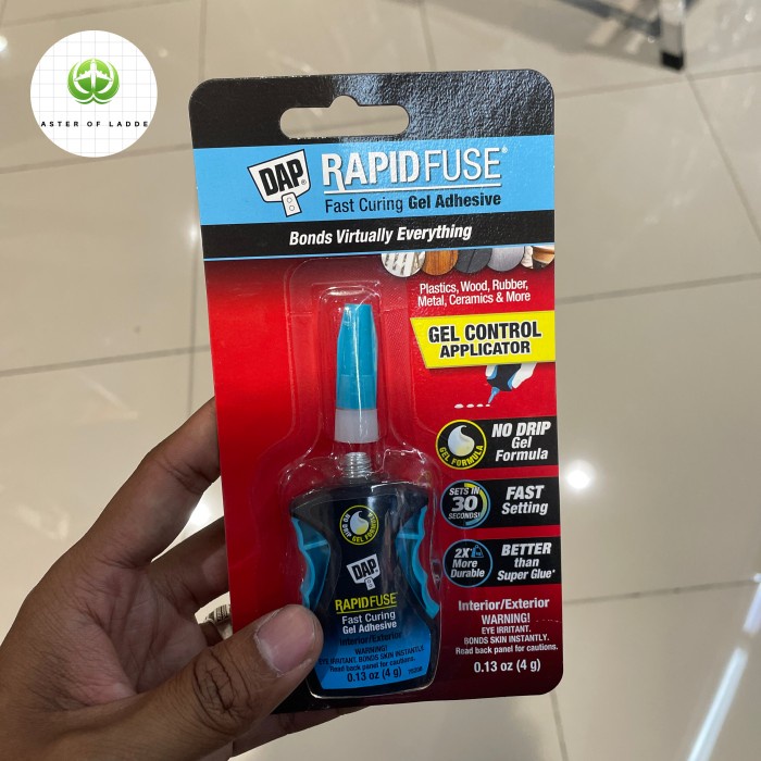 

SALE TERHOTT GLUE ULTRA GEL CONTROL DAP RAPIDFUSE LEM GEL SERBAGUNA CEPAT KERING 15 DETIK LEBIH KUAT