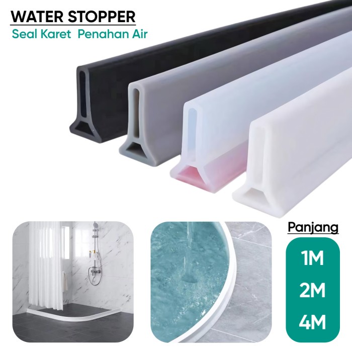 Lis Karet Silikon Penahan Air Pintu Water Stopper Sealing Strip