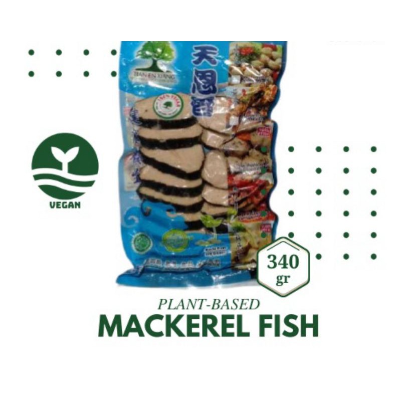 

vegetarian Tian En Xiang Mackerel Fish Sliced/Makerel/Makarel/Ikan Tenggiri/Kembung Potong