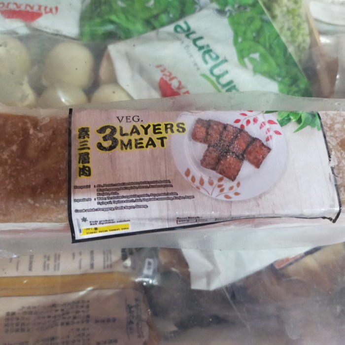 

layer meat 500 gram / daging lapis / Sam can bak Vegetarian