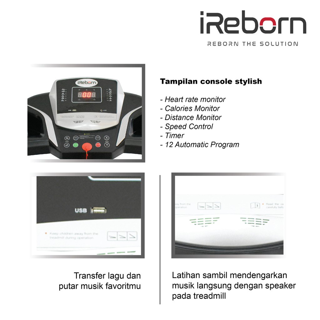 Alat Fitness Treadmill IReborn I-Verona (BANDUNG)
