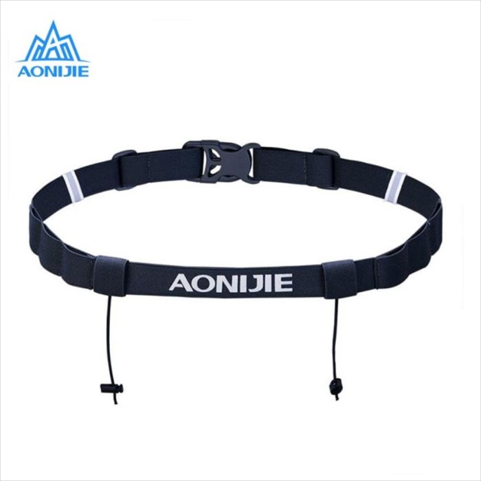 JTTOP AONIJIE BIB RACE NUMBER BELT E4076 TALI BIB - BLACK