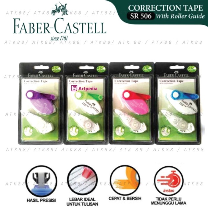 

ATKJaya- Correction Tape Faber Castell free 1 refill - SR 506