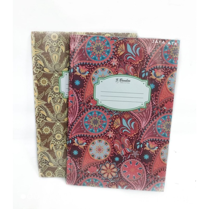 

ATKJaya- BUKU TULIS FOLIO GARIS 100 LBR HARD COVER KERAS BATIK BAMBOO