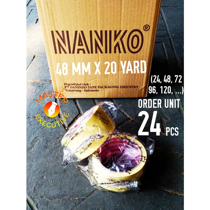

ATKJaya- Nanko Paper Tape 48 mm x 20 Y / Masking / Solasi / Lakban Kertas 2 Inc