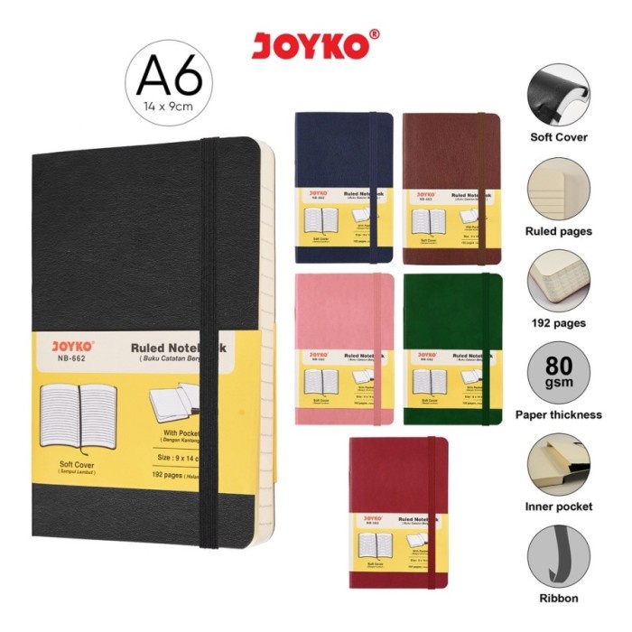 

ATKJaya- Buku Tulis/ Note Book A6 Joyko NB-662