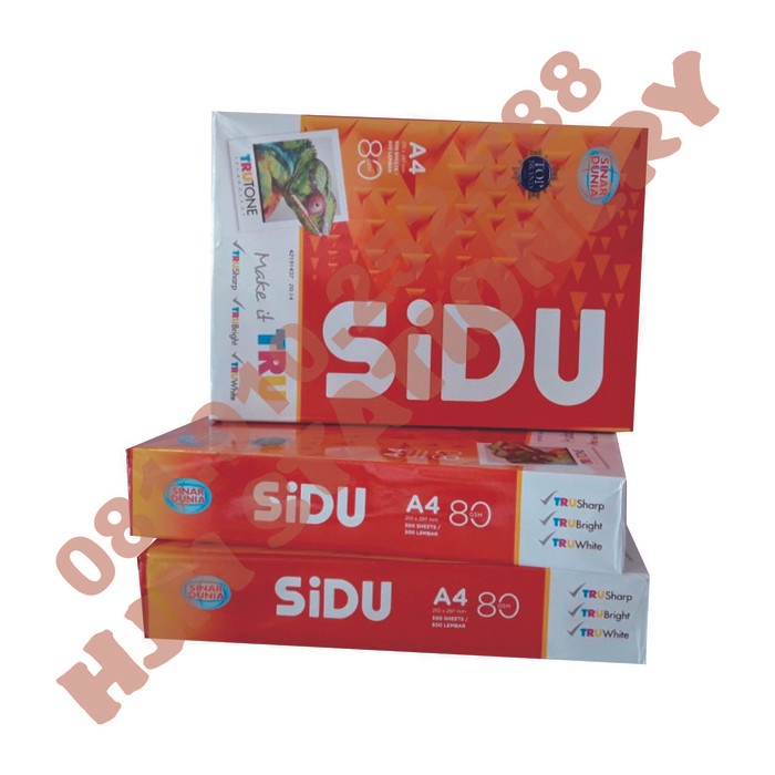 

ATKJaya- KERTAS HVS SIDU SINAR DUNIA A4 80 GSM