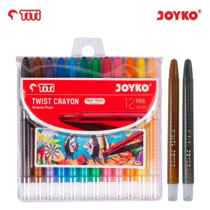 

ATKJaya- Mini Twist Crayon Joyko 12 Warna TWCR-12