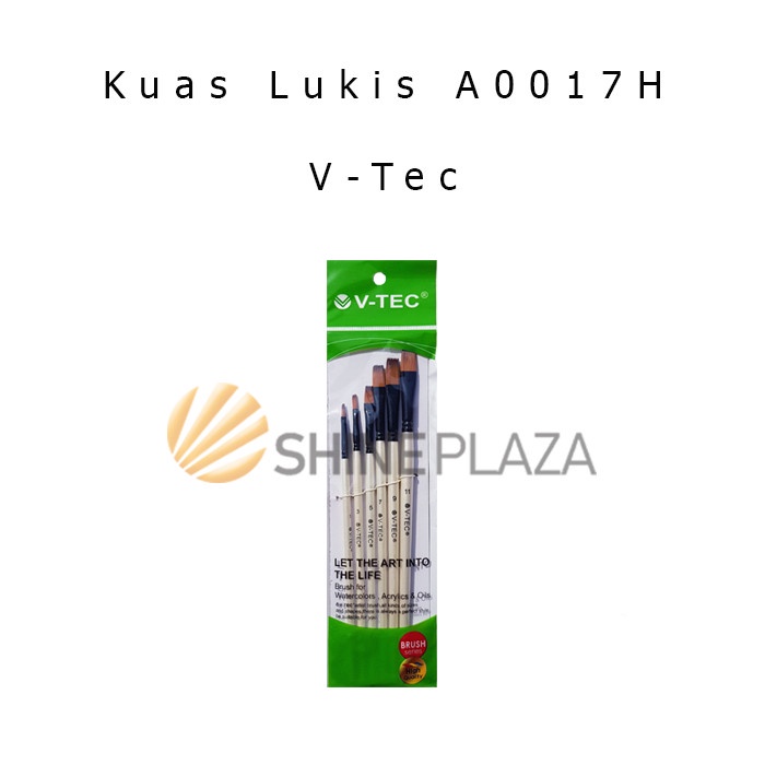 

ATKJaya- Kuas Lukis Cat Air Minyak Akrilik Poster V-Tec A0017H - Watercolor Acrylic Paint Brush 1