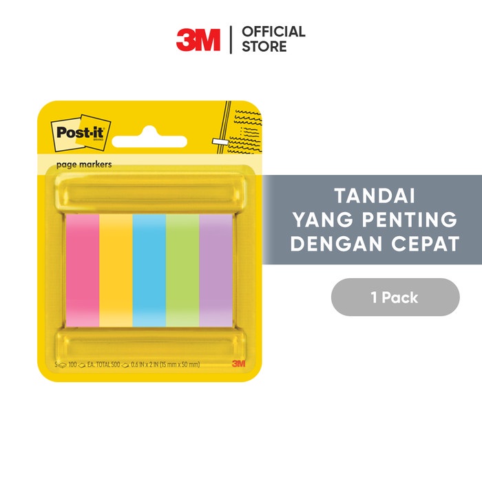 

ATKJaya- 3M Post-it Page Makers, 670-5ASST, Tandai dengan cepat dan tepat