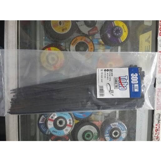 

ATKJaya- Cable Ties Black / Hitam 300 x 4.8 mm Industrial Grade TOHO