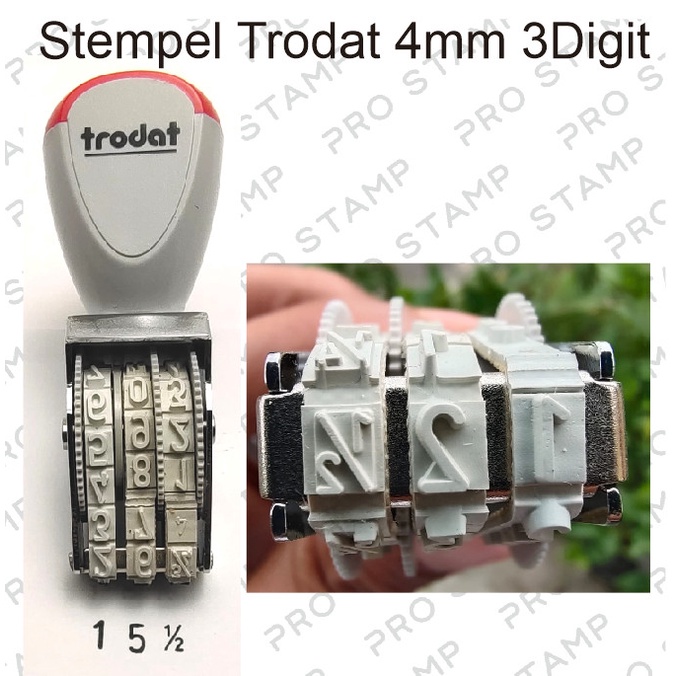 

ATKJaya- Stempel Trodat 4mm 3 Digit Character 1/2
