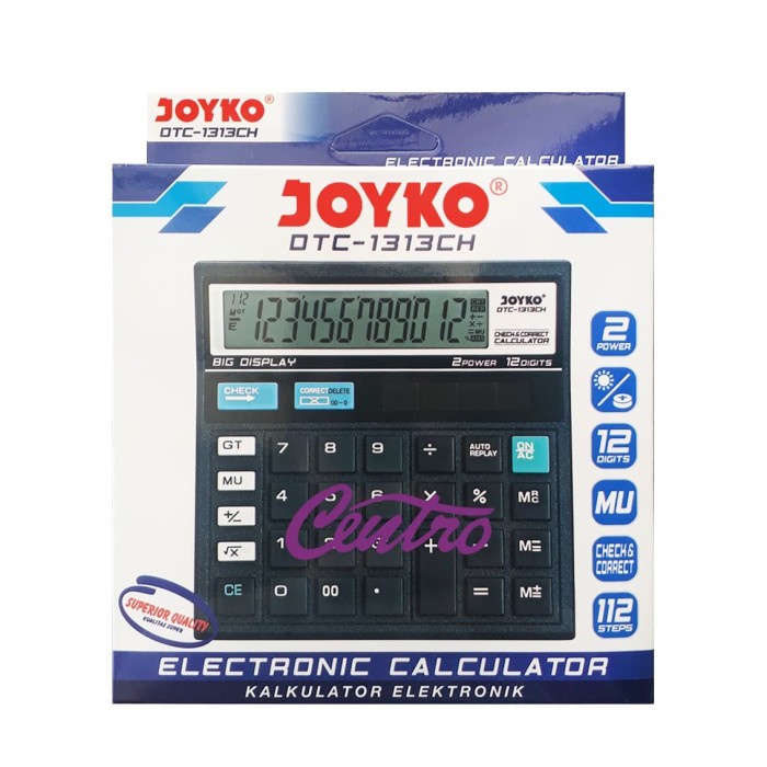 

ATKJaya- CalculatorJoyko DTC-1313CH 12 Digits Check Correct Kalkulator DTC-1313