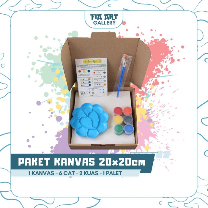 

ATKJaya- Paket Melukis Lengkap 20x20cm Painting Kit