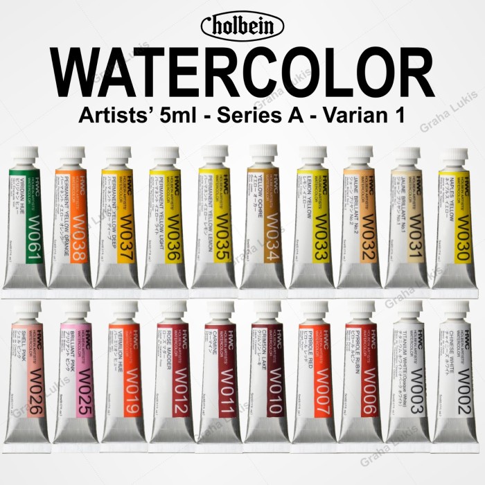 

ATKJaya- Holbein Artists' Watercolour 5ml - Serie A Varian 1