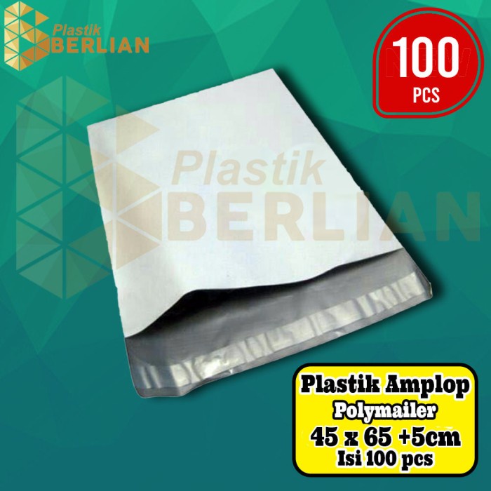 

ATKJaya- Plastik Amplop Packaging Polymailer Polybag 45 x 65 isi 100 White