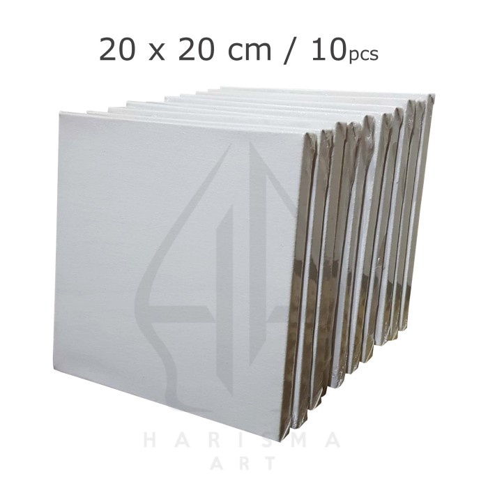 

ATKJaya- KANVAS LUKIS 20X20 CM 10PCS BERKUALITAS - KOREAN QUALITY