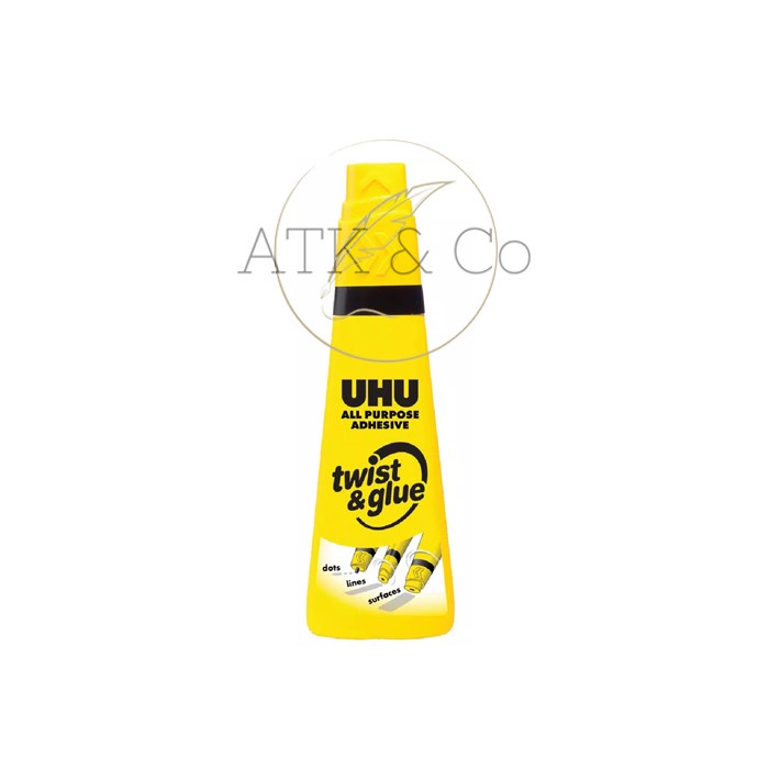 

ATKJaya- Lem UHU Twist & Glue All Purpose Adhesive 90ml - Lem Serbaguna UHU