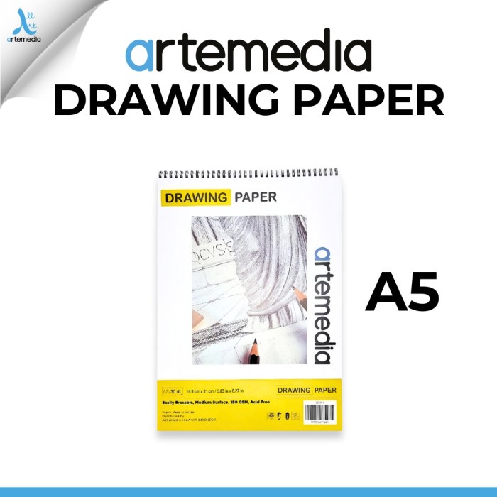

ATKJaya- Buku Sketsa Artemedia Drawing Paper Book A5 Wire Bound Sketchbook