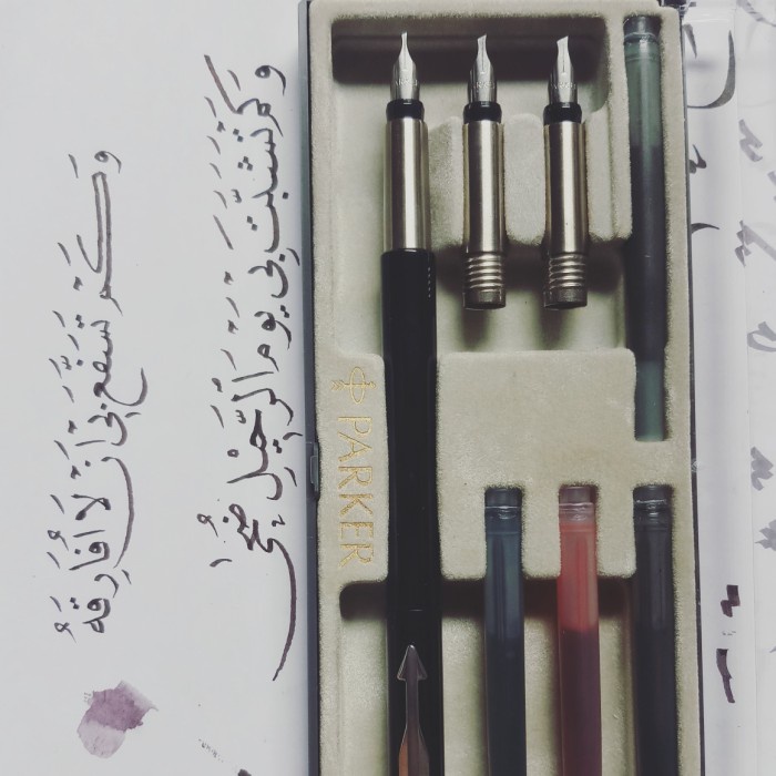 

PARKER CALLIGRAPHY PEN/PULPEN KALIGRAFI/KHUSUS KALIGRAFI ARAB