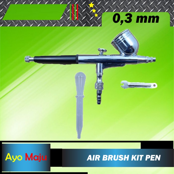 

AIR BRUSH KIT PEN BRUSH MOLLAR DOUBLE ACTION TRIGGER NOZZLE 0.3MM