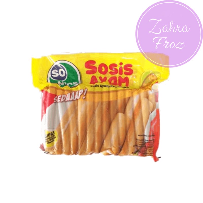 

SO NICE SOSIS AYAM 1 KG