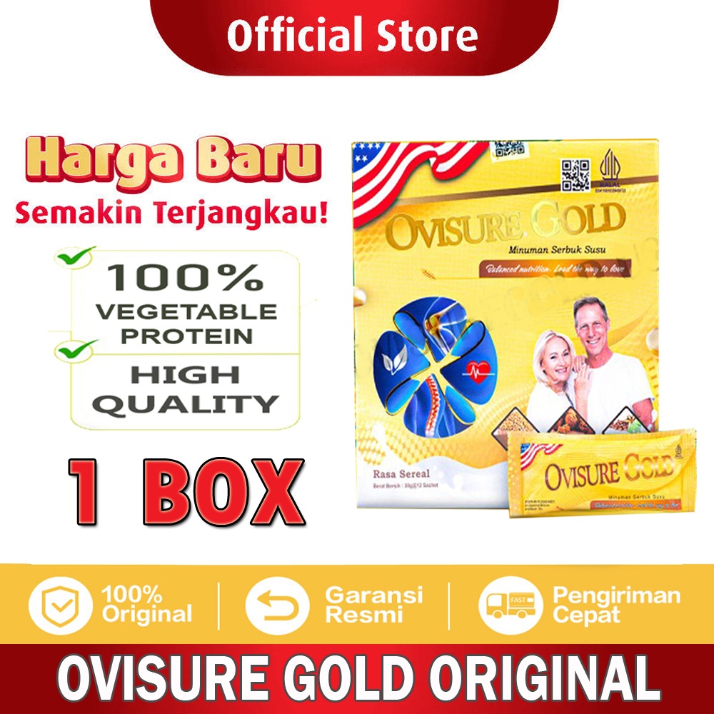 

1 BOX OVISURE GOLD ORIGINAL USA - SUSU UNTUK PENGOBATAN TULANG DAN SENDI TERBAIK