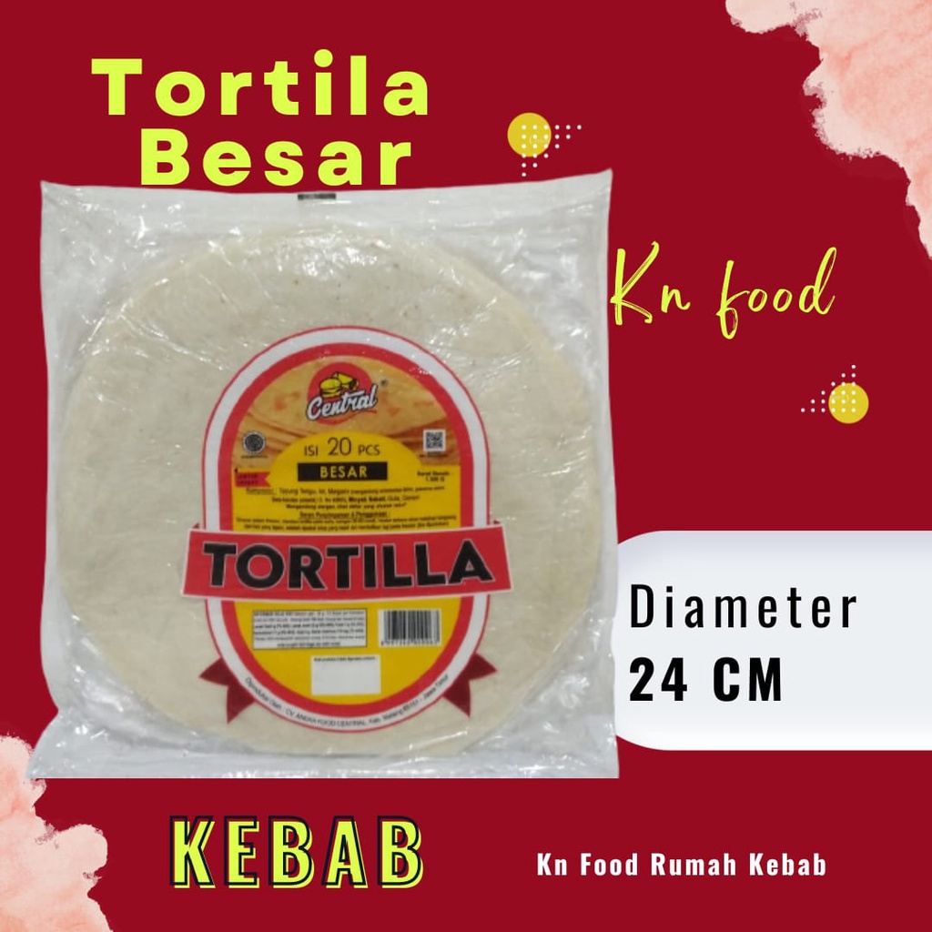 

Tortila Besar 24cm isi 20 pcs - Tortila Besar