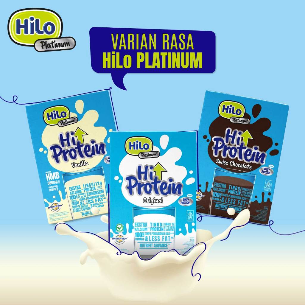 

HiLo Platinum Swiss Chocolate (12 Sch) - Susu Tinggi Kalsium dengan Glukosamin & Omega 3