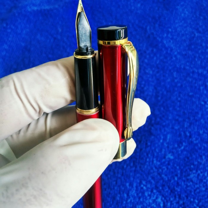 

MURAH..FOUNTAIN PEN 021RED.PENA TINTA ISI NIB M.GOLD