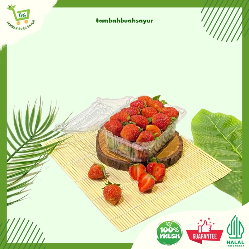 

STRAWBERRY 1 KG BUAH STRAWBERRY STRAWBERRY FRESH (KHUSUS SAMEDAY DAN INSTAN)