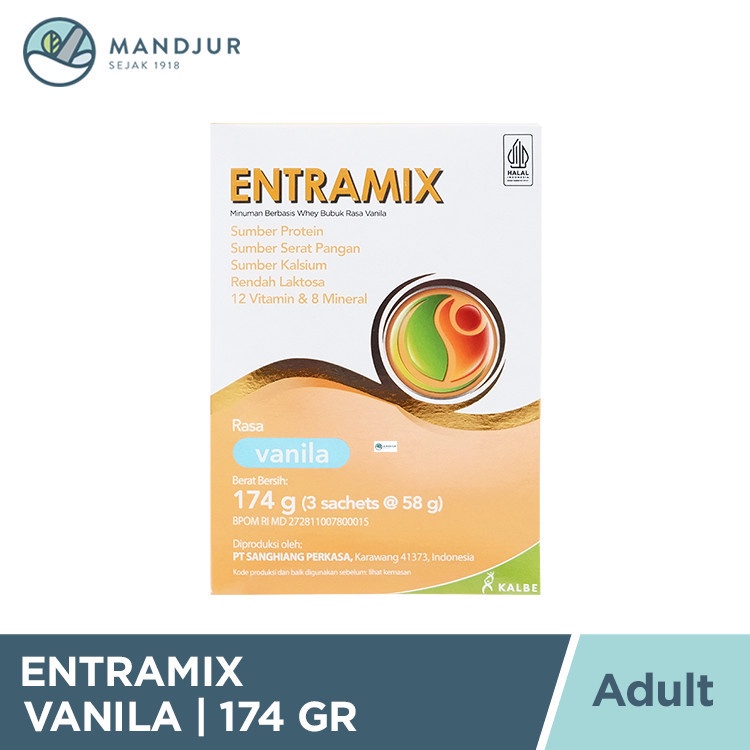 

Entramix Vanila 174 Gram - Susu Penambah Nutrisi Lansia dan Malnutrisi