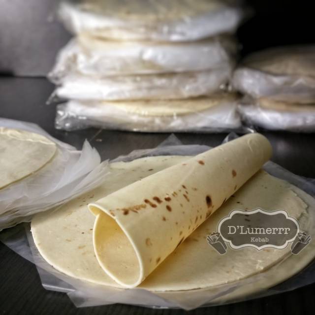 

Tortila Kulit Kebab 16cm Nachos Burritos merek Tortas (isi 20pcs)