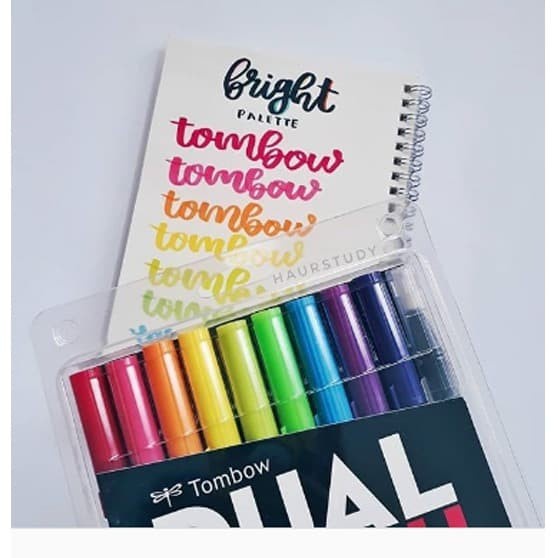 

DUAL BRUSH PEN TOMBOW BRIGHT PALLETE ISI 10PC