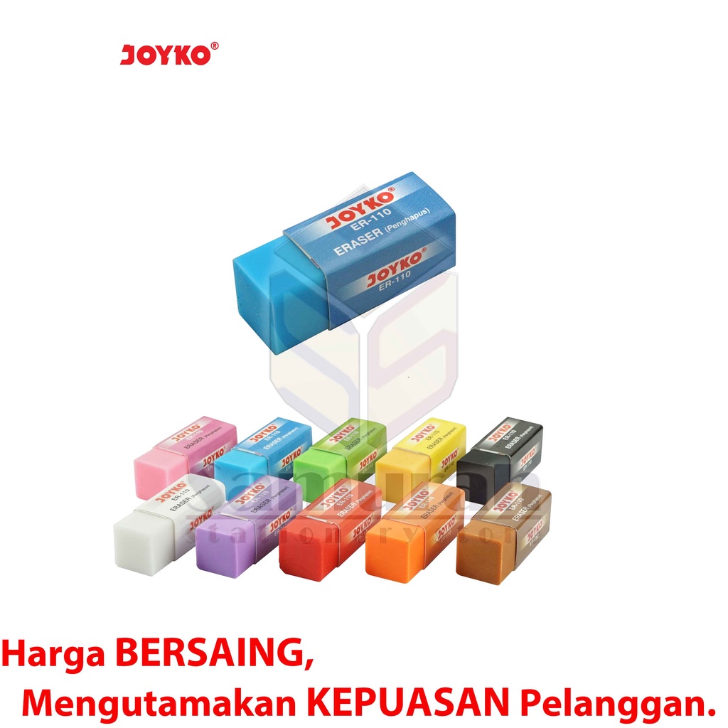 

IK! Penghapus Pensil Joyko ER-110 Kecil isi 40 Pcs / Eraser ER 110 Colours / Hapusan Stip Pencil B40