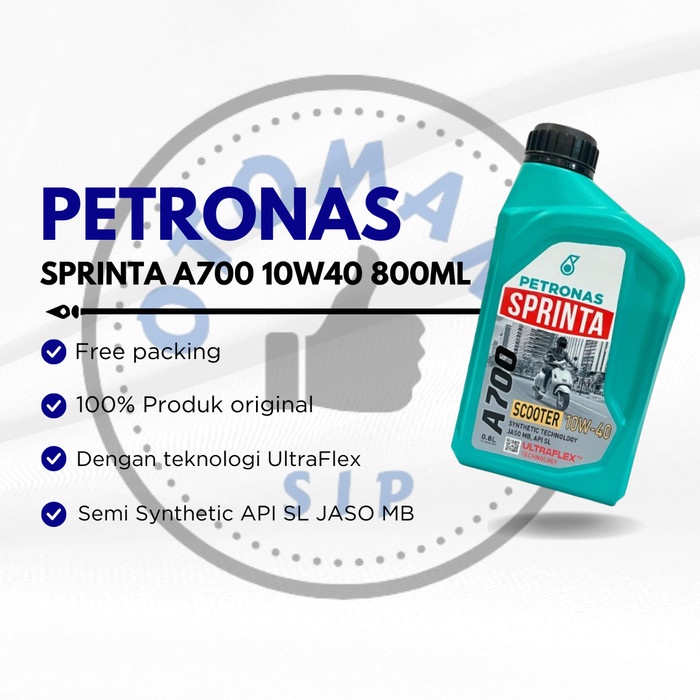 JAYAmart- Oli Motor Vario Beat Mio Matic Petronas Sprinta A700 10w40 0.8L