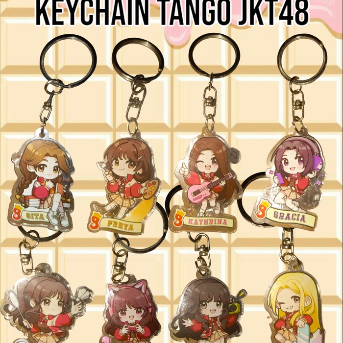 EKSLUSIF [COD FREE PC Request] Ganci Tango jkt48 Keychain Akrilik Gantungan Kunci