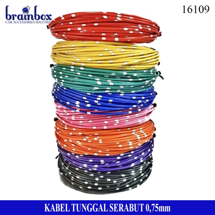 (Good) Kabel Bodi Kabel Bintik Kabel Serabut 0.75mm 18AWG Mobil Kabel Tunggal