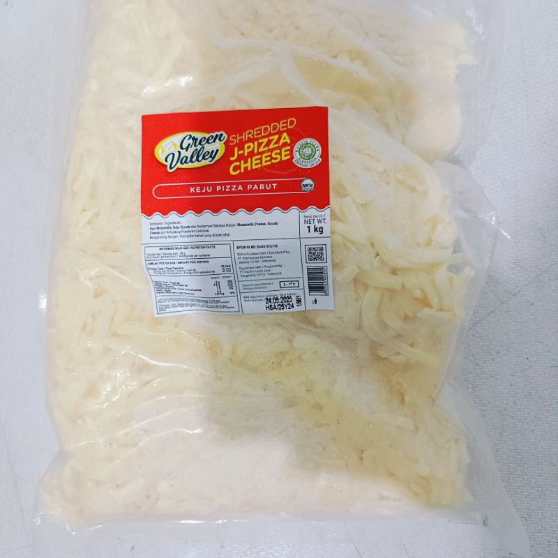 

Green Valley Mozzarella Shredded 1kg / Mozarella Cheese