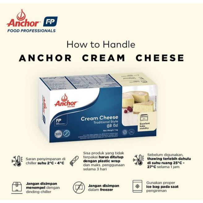 

Anchor Cream Cheese Halal MUI 250gr Cream Cheese Anchor 250 gr 250gr Repack exp nov 25